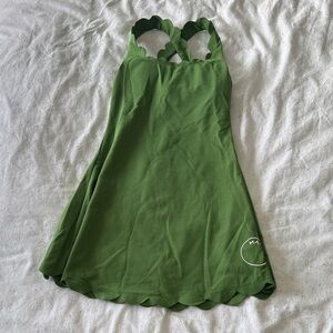 Marysia Green Scalloped Tennis Dress XS